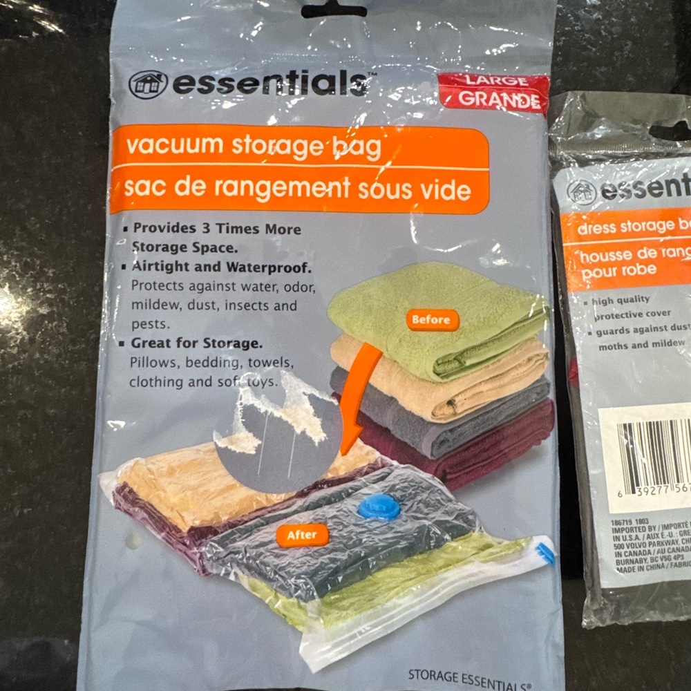 Essentials Air Tight Waterproof Large Vacuum Storage Bag
